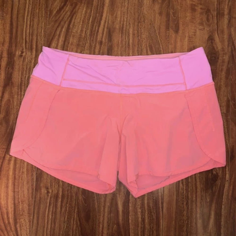 Lululemon Run Times Shorts size 6 pink